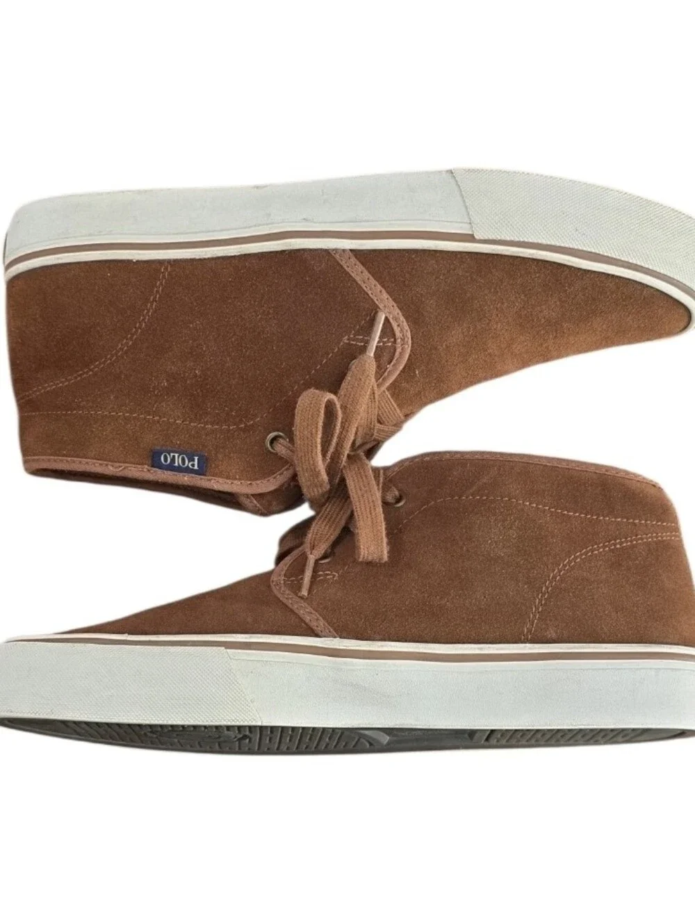 Polo Ralph Lauren Men's Makyn Chukka Preppy Sport Ankle Suede Shoes. Size 10.5 D